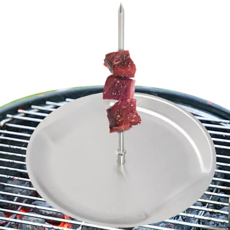 Vertical Skewer For Grill Stainless Steel Brazilian Barbecue Skewer Vertical Spit Stand Shawarma Kebabs Gyros BBQ Grilling bbq skewer set