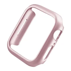Elegant Matte Hard PC Protective Case - Apple Watch Bumper Cover for Series456 SE 40MM (Rose Gold)