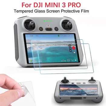 Dji 미니 3 프로/Dji RC 원격 제어용 9H HD 강화 유리 필름, 화면 보호 커버 필름 드론 액세서리 포함, 3 피스