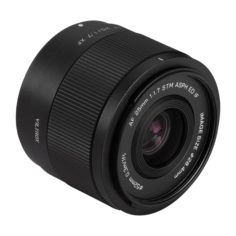 VILTROX AF 25mm F1.7 E, 후지 XF, 니콘 Z 마운트 APS-C 카메라용 경량 대구경 프라임 렌즈