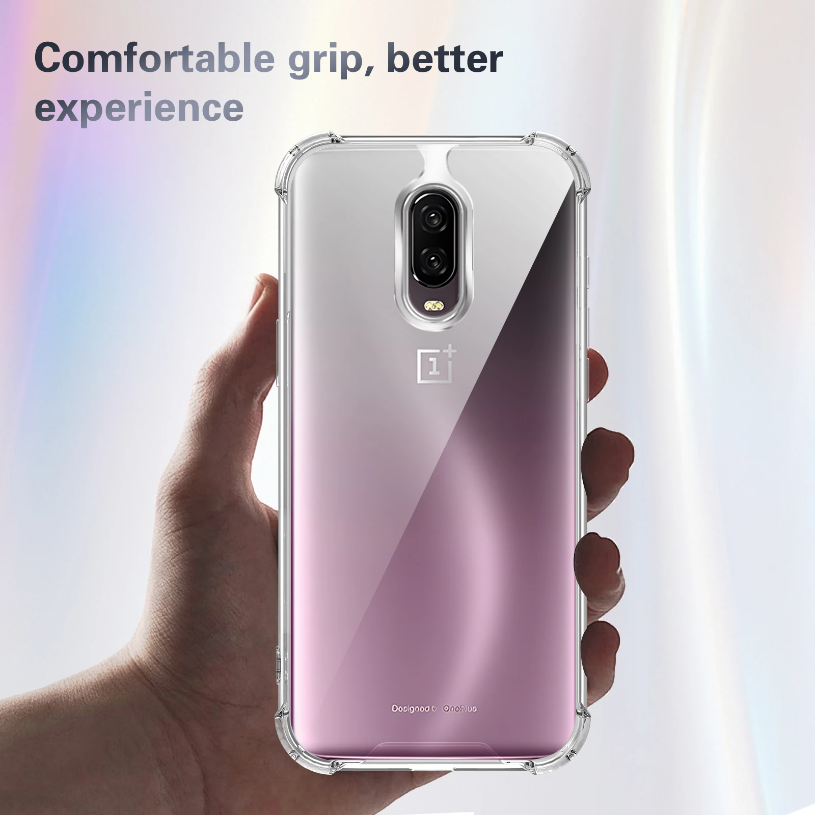 Sleek Silicone Bumper Airbag Clear Shockproof Phone Case