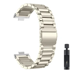 Elegant Stainless Steel Watch Band Bracelet - Premium Metal Strap for Huawei Fit 4 Pro (Starlight)