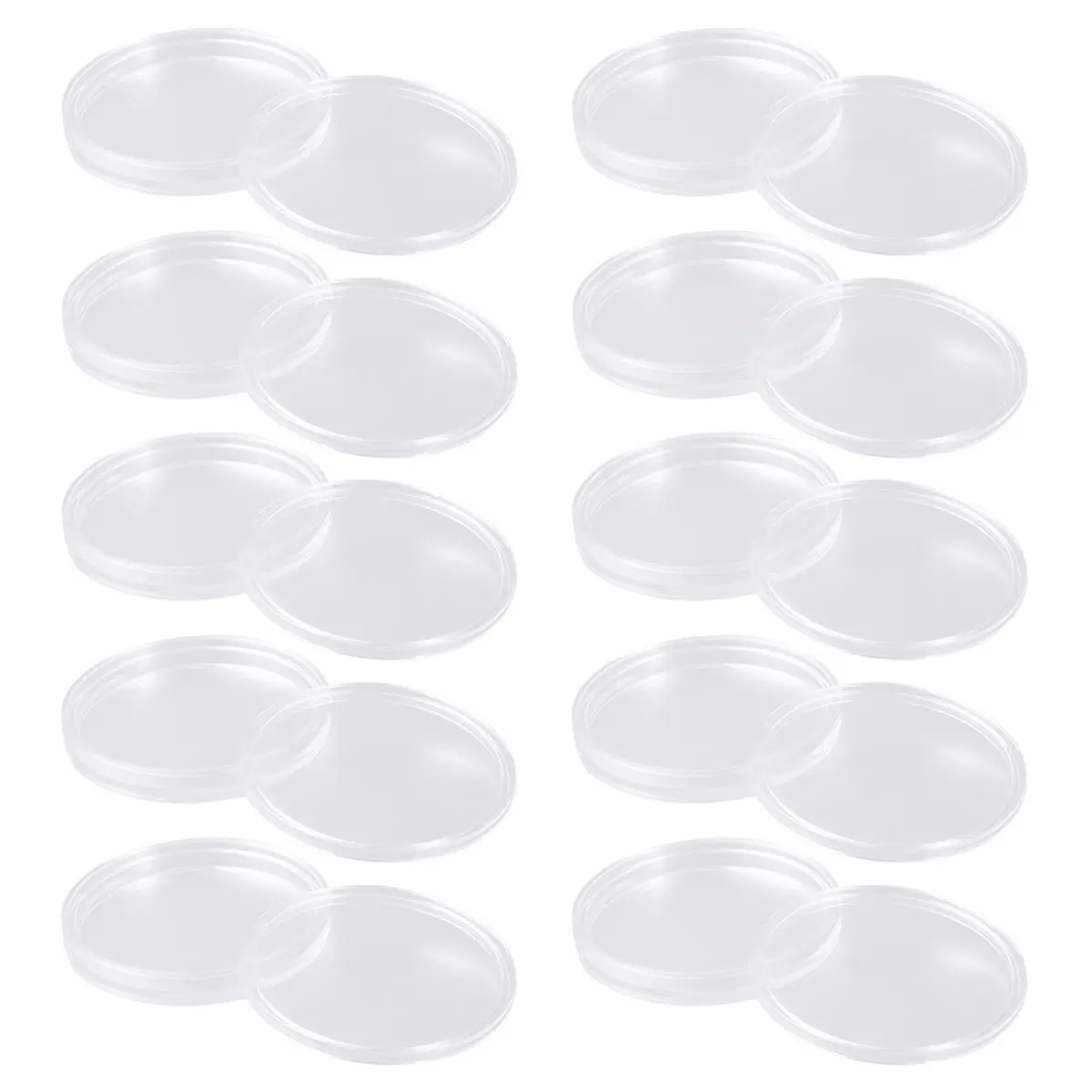 10Pcs 컬렉션 박스 광고 판매 프로모션을 위한 경량 스크래치 방지 투명 플라스틱 보관 케이스
