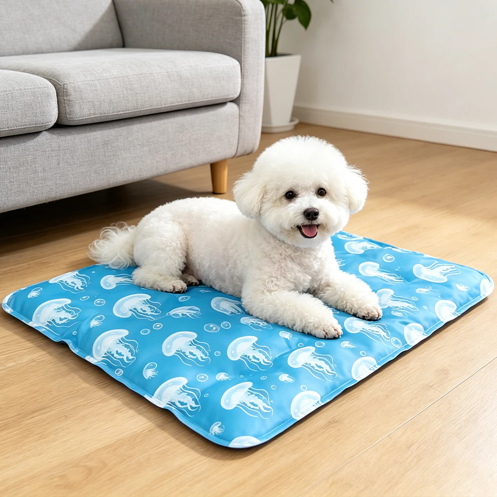 Pet Cooling Mat For Dogs And Cats Air Conditioning Gel Mat For Pets Soft Breathable Waterproof Non-Slip Pet Mat For Hot Weather_voghion.com