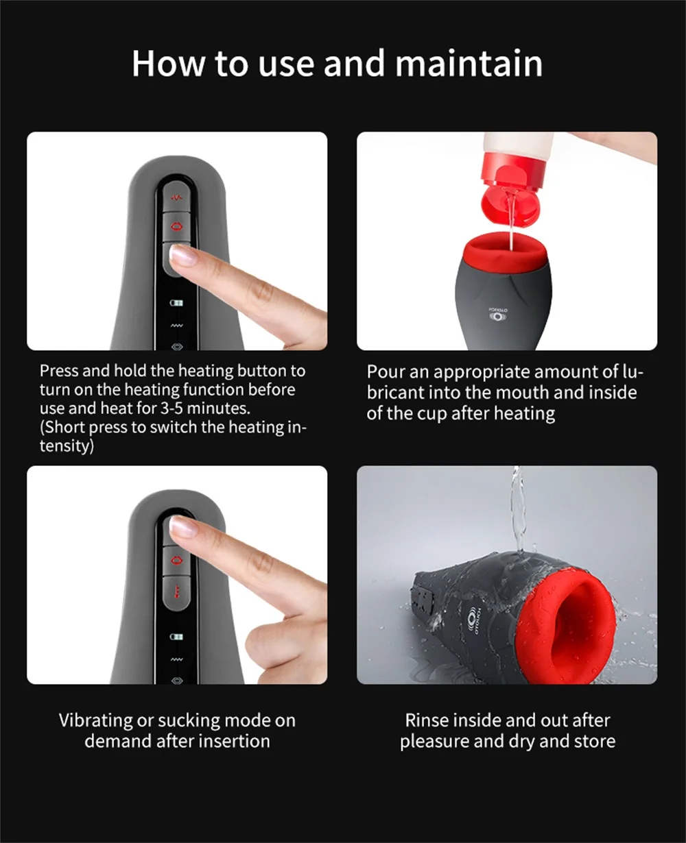 Automatic Masturbator Cup With Heating And Vibration Function_voghion.com