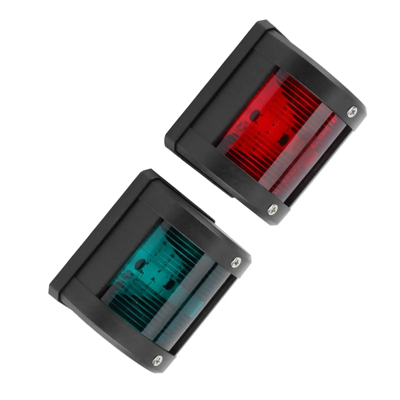 1Pair of IP66 Signal Lamp Red Green Navigation Warning Light for marine Boat Yacht 12V Watercraft Styling