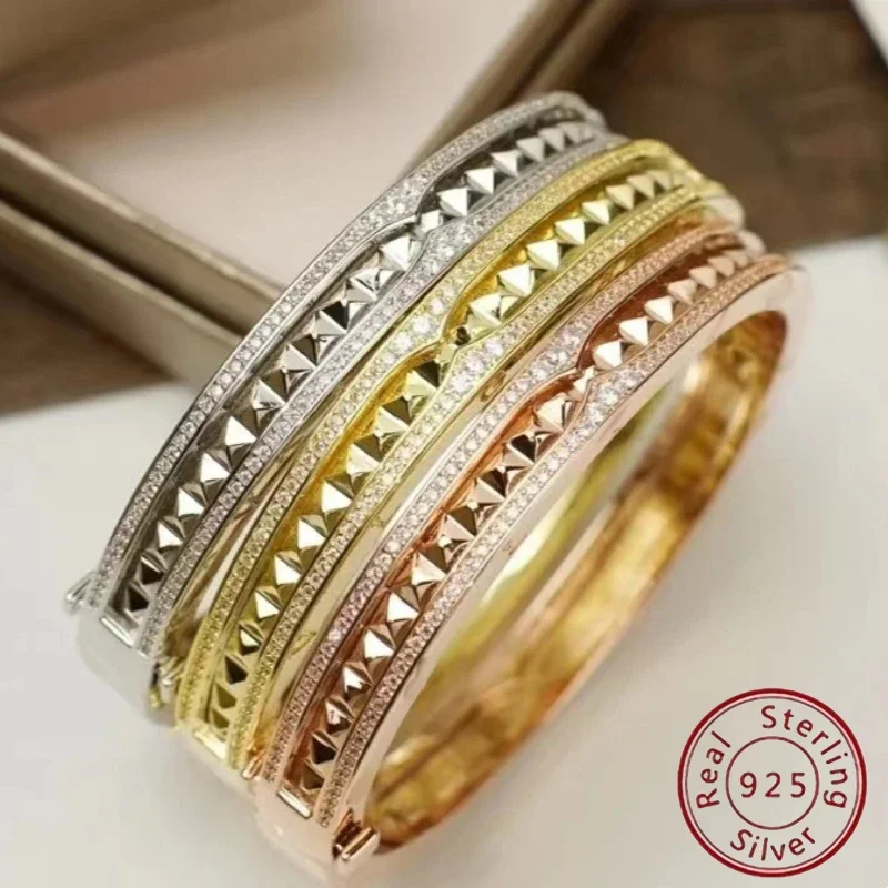 

Великолепный выпуск нового продукта 2024, красивый браслет из серебра 925 пробы с интерпретацией вечного и иммортического роскошного стиля