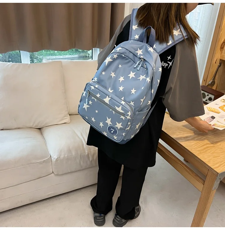 Kawaii Starry Large Capacity Harajuku College Backpack