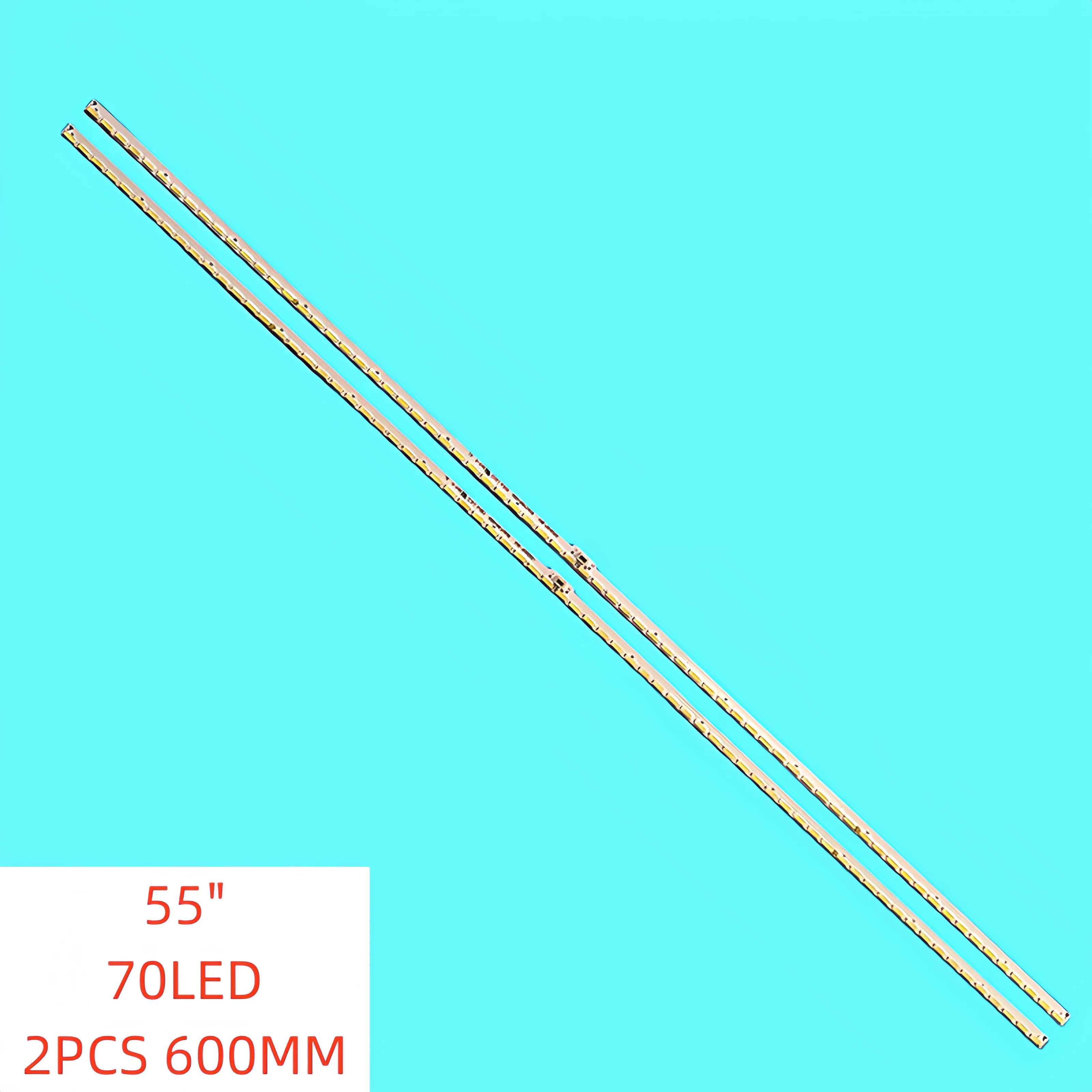 

2pcs/set LED Backlight Strip for Hisense 55" TV LED55L288 55K370W3D 55k370 2014CHI550 7020 70 RSAG7.820.5856 HE550HF-B52