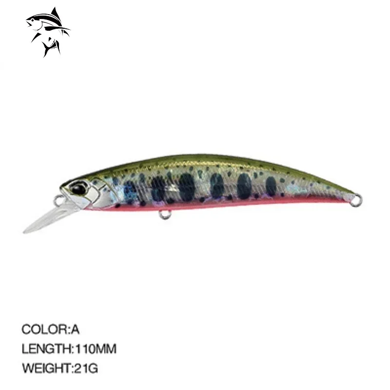 SPEARHEAD RYUKI 110mm 21g Plastic Sinking Wobbler Fishing Lure