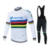 Movistar Breathable Ropa Ciclismo Hombre 2025 Team Triathlon Cycling Jersey Set MTB Long Sleeve Bicycle Bib Pants Set Bike Wear 6