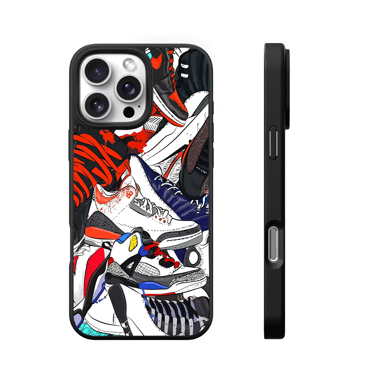 Coque de téléphone de luxe pour baskets de basket-ball, chaussures de sport pour iPhone 17 Air Pro Max Plus Mini SE 2020 2022