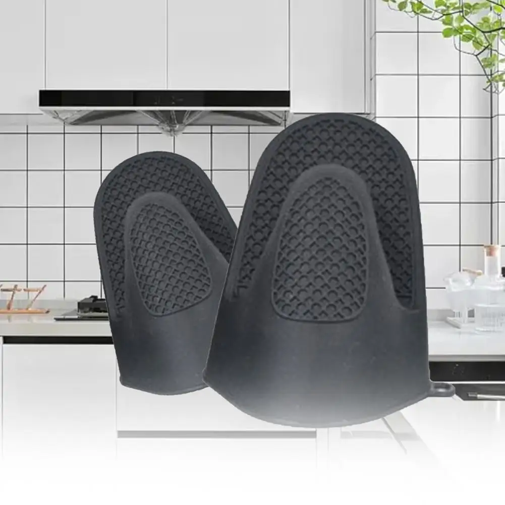 1 Pc Thickened Anti-scalding Microwave Mitten Silicone Household Kitchen Silicone Baking Accessories silicone oven mitts kitchen gloves silicone oven gloves silicone oven protector
