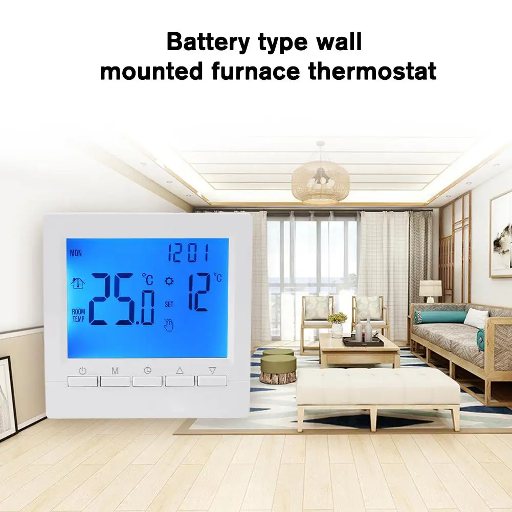 

Lcd Display Thermoregulator Programmable Wireless Room Digital Thermostat For Boiler Floor Water Heating Termostato H2u6