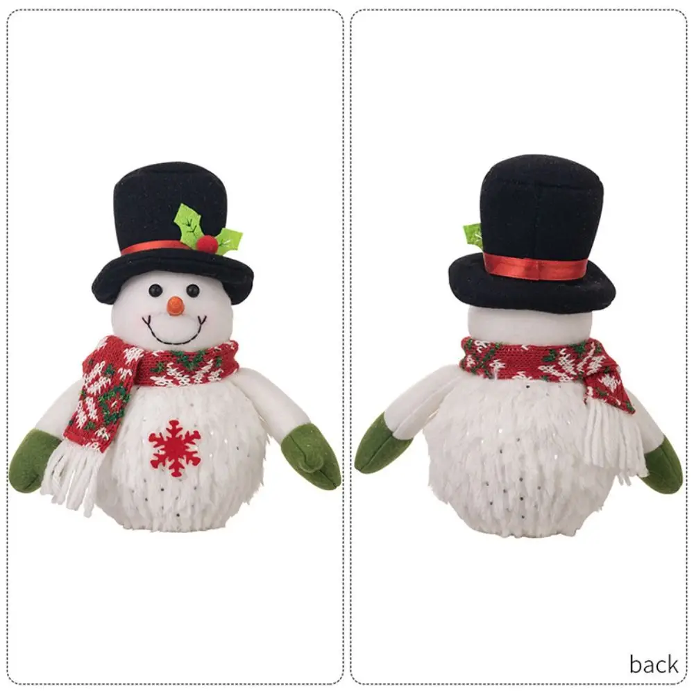 New Luminous Santa Dolls Christmas LED Lights Creative Cute Xmas Tree Decorations Durable Soft Plush Table Decor Home