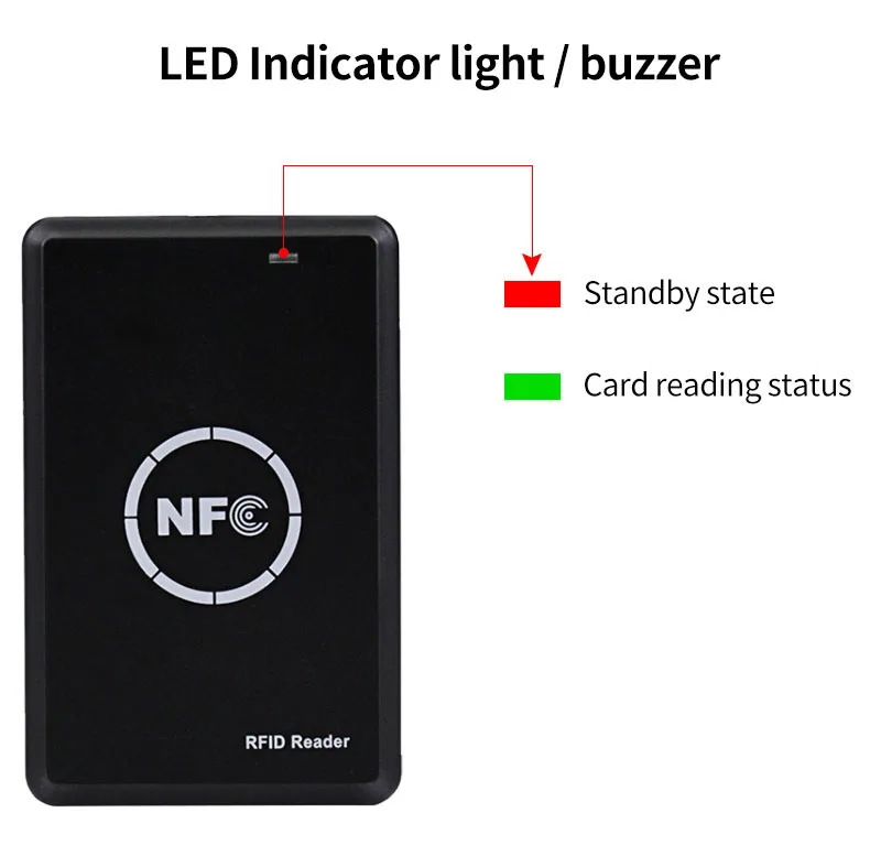 125KHZ+13.56MHZ NFC PM4 IC/ID Duplicator RFID Reader Full Writer Decoding Funct