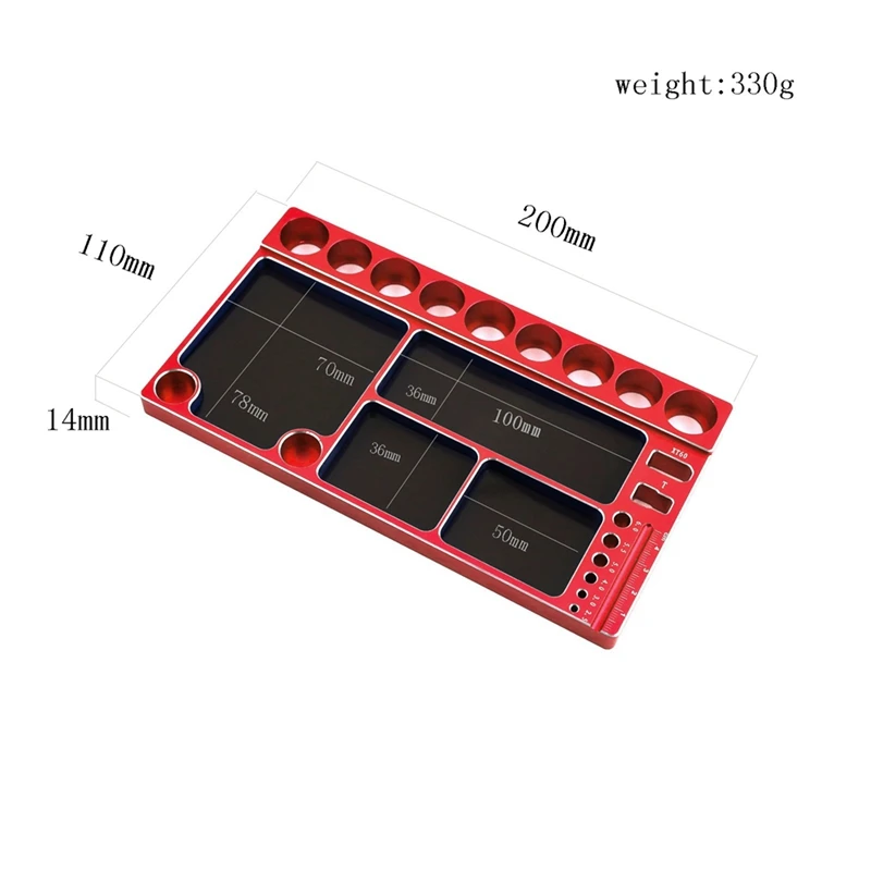 For 1/8 1/10 1/12 Model Climbing Vehicle Off-Road Parts Flat Runner Screwdriver Bearing Nut Screwdriver Plate Screw Bracket