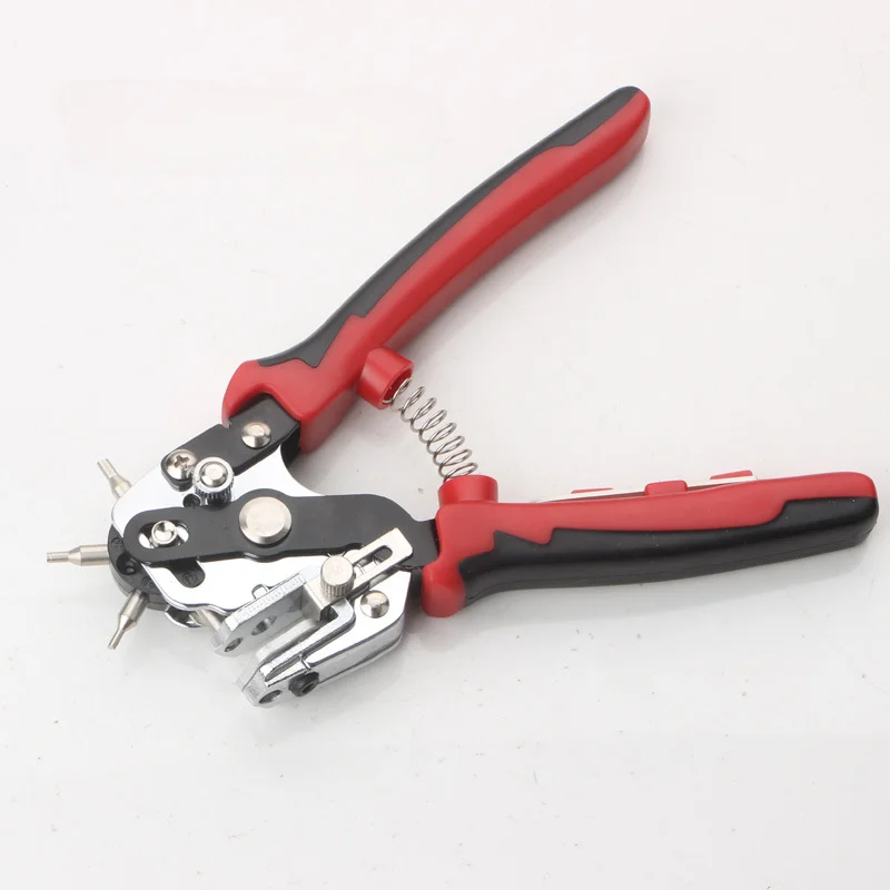 

O50 Multi-function Adjustable Punching Pliers for Leathercraft Aluminiumblech Cloth Paper Eyelet Puncher Hole Positioning Tools