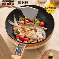 Universal Electric Frying Pan - Household Appliance for Pots and Pans. Frying, Noodle Steamer, Soup Pot, Egg Pan, Chafing Dish 1