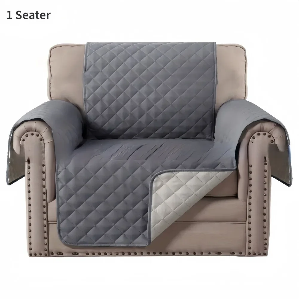 1/2/3 Seat Sofa Cover, Sofa Cover Can Be Flipped Sofa Cover Waterproof Furniture Protective Cover Pet Sofa Cover Sofa Cover Gray 5
