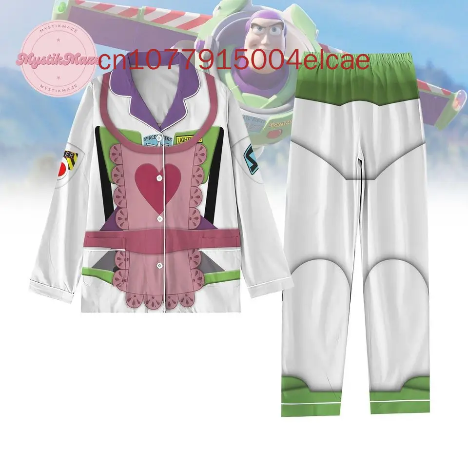 Toy Story Christmas Pajama Set 3D Printed Casual Men's and Women's Long Sleeve Shirt Pajama Set 6