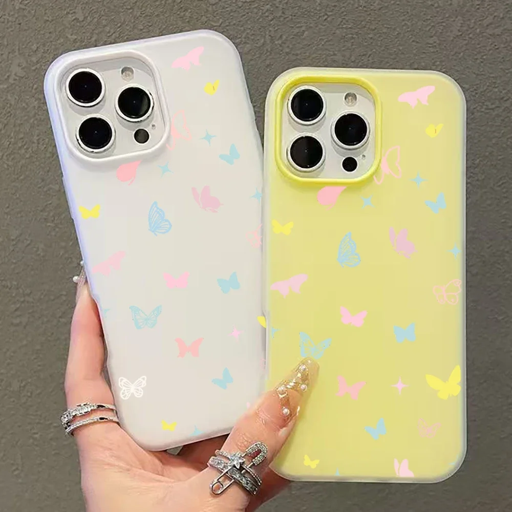Vibrant Butterfly Art Silicone Phone Case