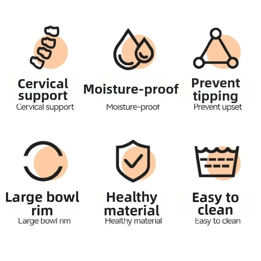 Double Bowls Cat Food Water Bowl Anti-flip Detachable Pet Water Feeder Container Multifunction Non-Slip Pet Food Dispenser