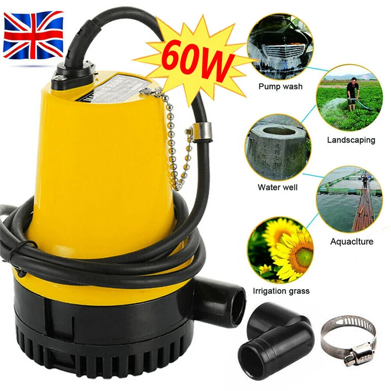 50W 4500L/H 5m DC 12V/24V Water Pump Brushless Motor Water Circulation Submersible Pump Irrigation Fountain Fish Pond Wash Car bilge pump,marine water pump