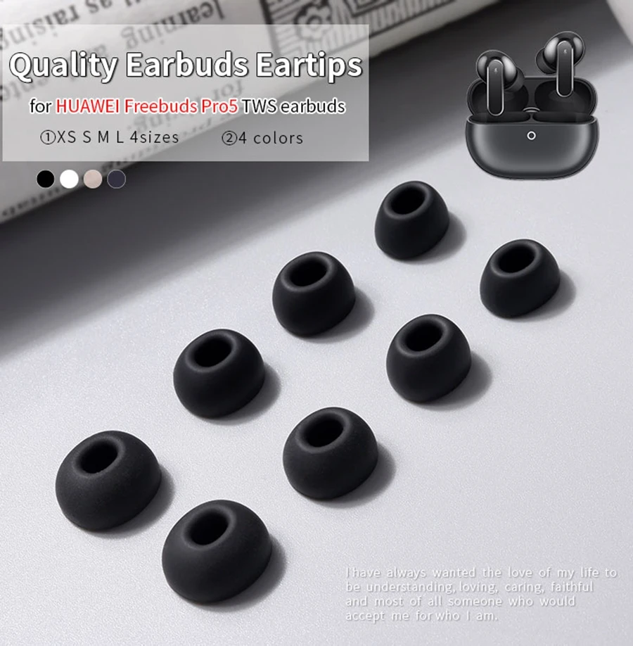 6Pcs Silicone Ear Tips for Freebuds Pro5 True Wireless Earbuds Eartips FREEBUDS Pro 5 TWS Tips headphones Earplugs