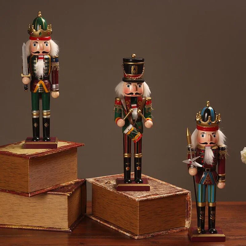 Cascanueces Decorativo De Halloween: Madera Pintada A Mano, 25.5 Cm, Figura De Soldado Para Decoración Temática