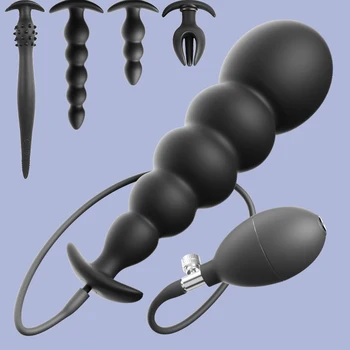 BDSM Gonfiabile Spina Anale Enorme Pompa Dildo Espansione Diametro 13 Centimetri Espandibile Grande Butt Plug Massaggio Della Prostata Ass Dilatatore Giocattoli Del Sesso