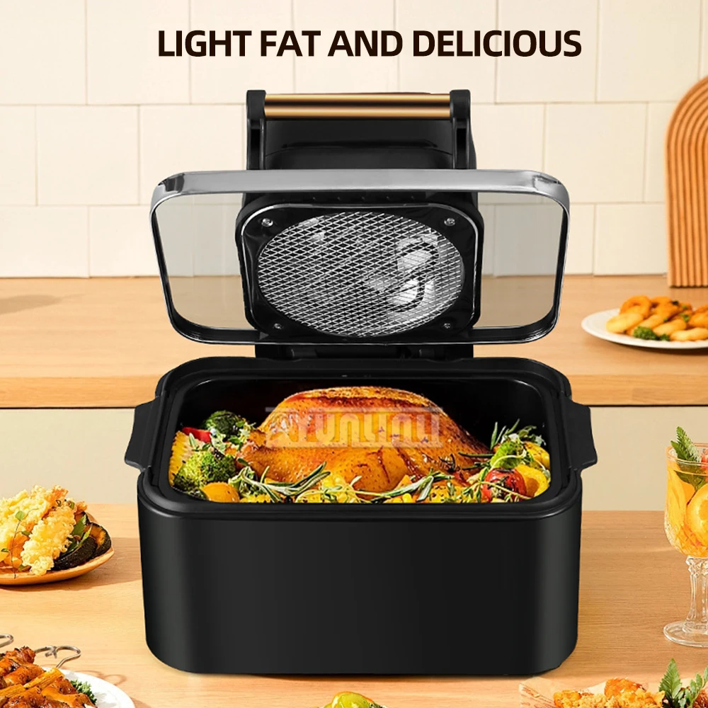 12L Air Fryer Large Capacity Ivisible Automatic Electric Fryer Household Intelligent Electric Oven Friggitrice Ad Aria