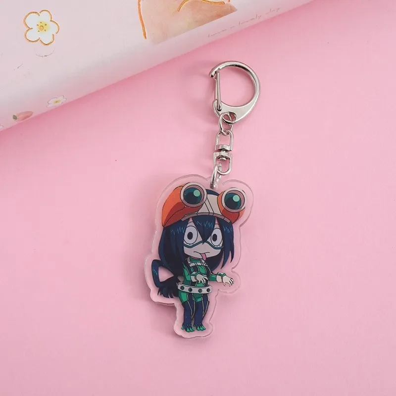Anime My Hero Academia Acrylic Keychain Accessories Cartoon Funny Bag Pendant Gift Bag Charm Keyring Friends Fans Gifts