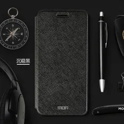 Mofi Slim Flip Case with PU Leather and TPU Silicone Protection for POCO X7 (Black)