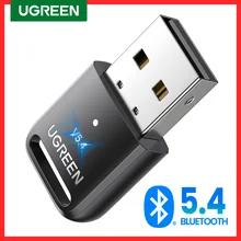 UGREEN USB 블루투스 5.3 5.4 동글 어댑터, PC 스피커 무선 마우스 키보드 음악 오디오 리시버 송신기