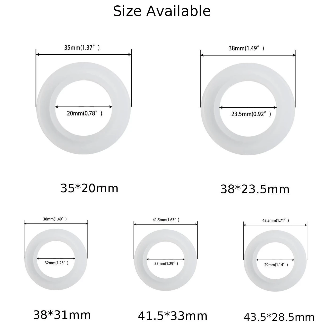 Basin Drain Stopper Bathroom Basin Drain Ring Gasket Replacement Part Silicone Ring Gasket Replacement Bathtub Sink Pop Up Plug Cap Washer Seal