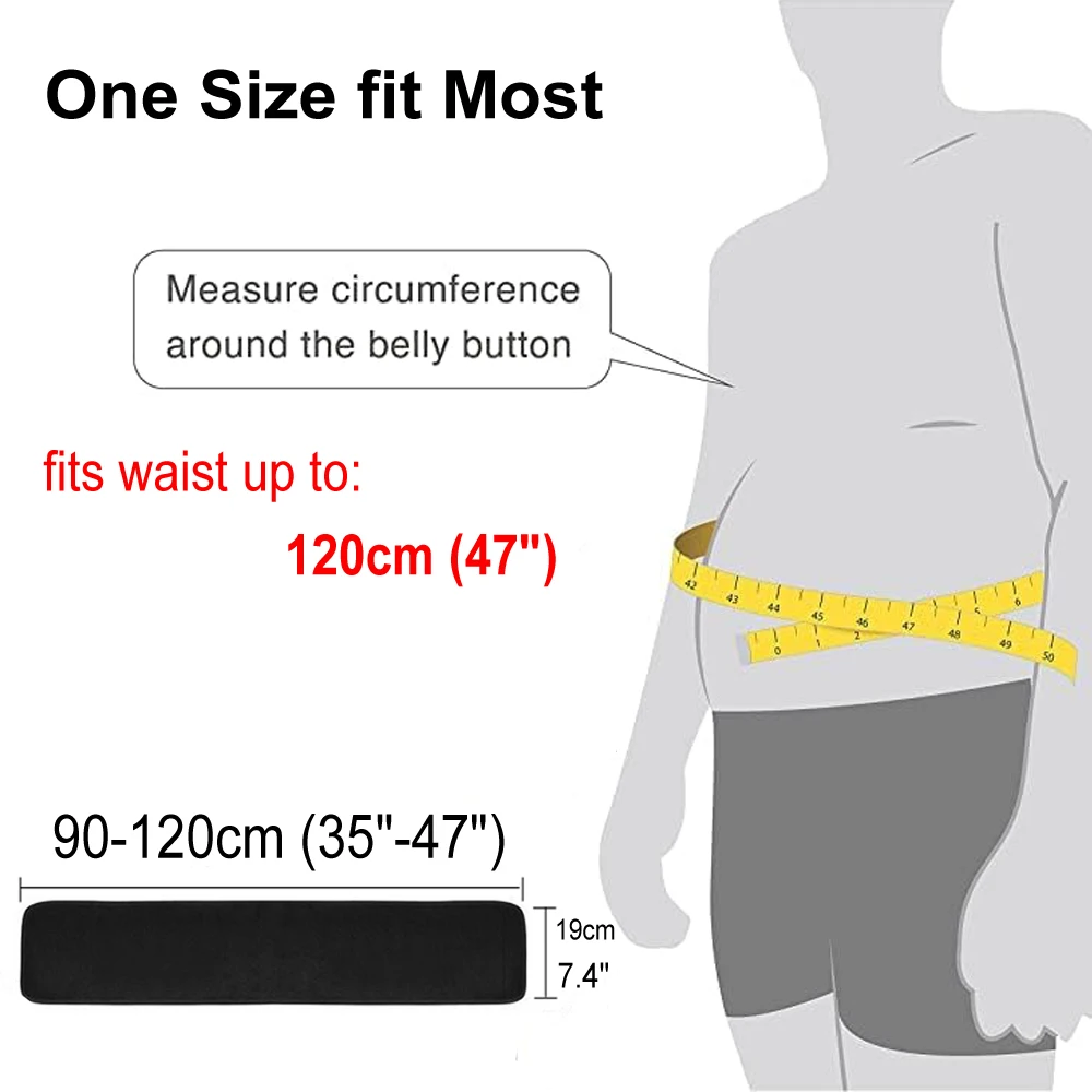 1PC 허리 트리머, 등 지원을위한 조정 가능한 네오프렌 Ab 트레이너 벨트, 훈련, 운동, 여성 남성을위한 스웨트 밴드 허리 트레이너