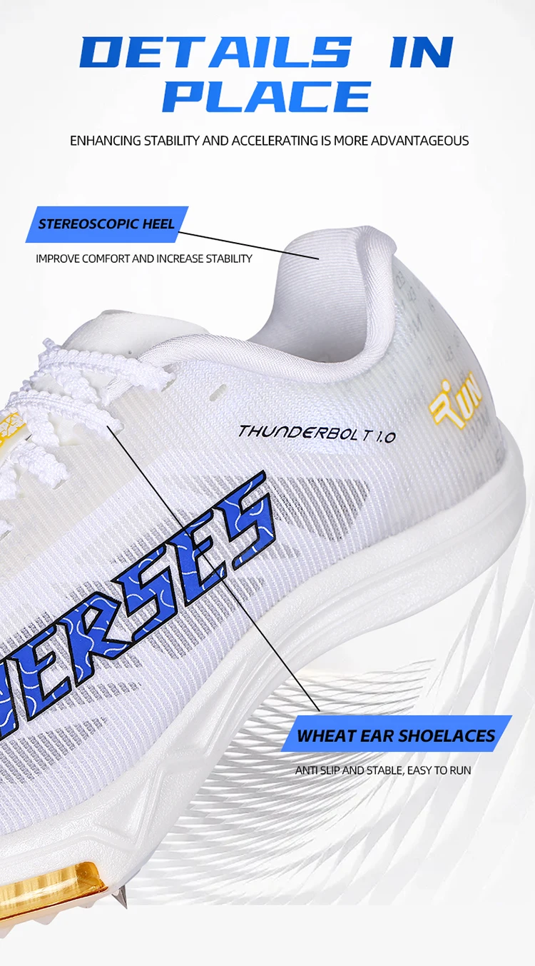 Unisex Marathon Professional Training Spikes With Full-Length Carbon Plate And Air Cushion Sports Shoes Featuring SuperbTraction