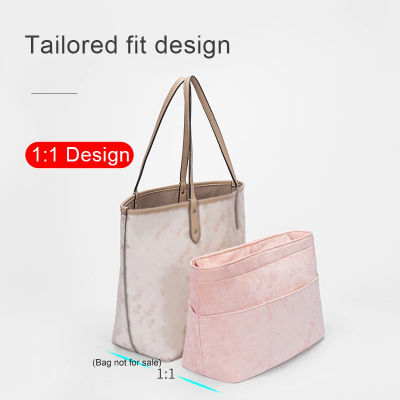 For Onthego Travel Inner Bag, Purse Organizer Insert, Suede Cosmetic Linner  Bags Zipper, Female Luxury Handbag Tote Shaper - Cosmetic Bags & Cases -  AliExpress