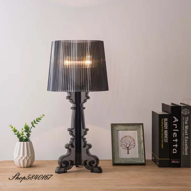 

Europe Designer Ghost Table Lamp Acrylic Desk Lamp Home Decor Bedroom Lamp Creative Beside Lamp Desk Light for Living Room