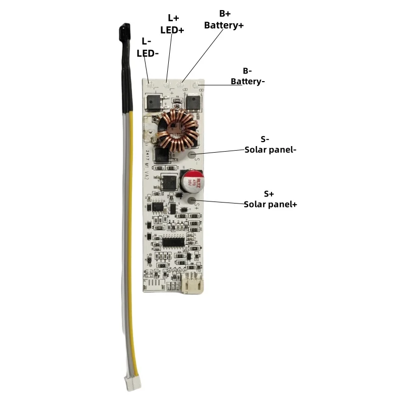 Description Picture 2 of item6V-18V input MPPT 3.2V 15A solar street light controller with remote control solar light circuit board PCBA
