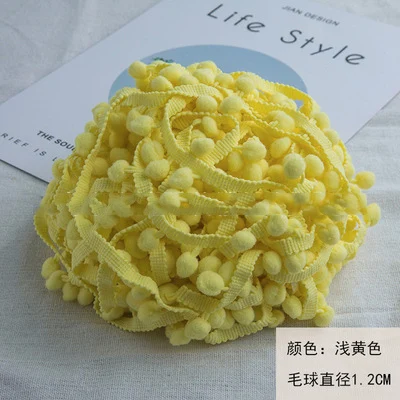 Vibrant Mini Pom Pom Lace Trim for Creative DIY Projects