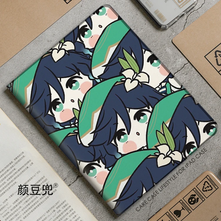 

Barbatos Venti Genshin Impact Anime Case For iPad 10.2 7th 8th 9th Air 4 5 Mini 5 6 Case Luxury Silicone For iPad Air 3 2 Case