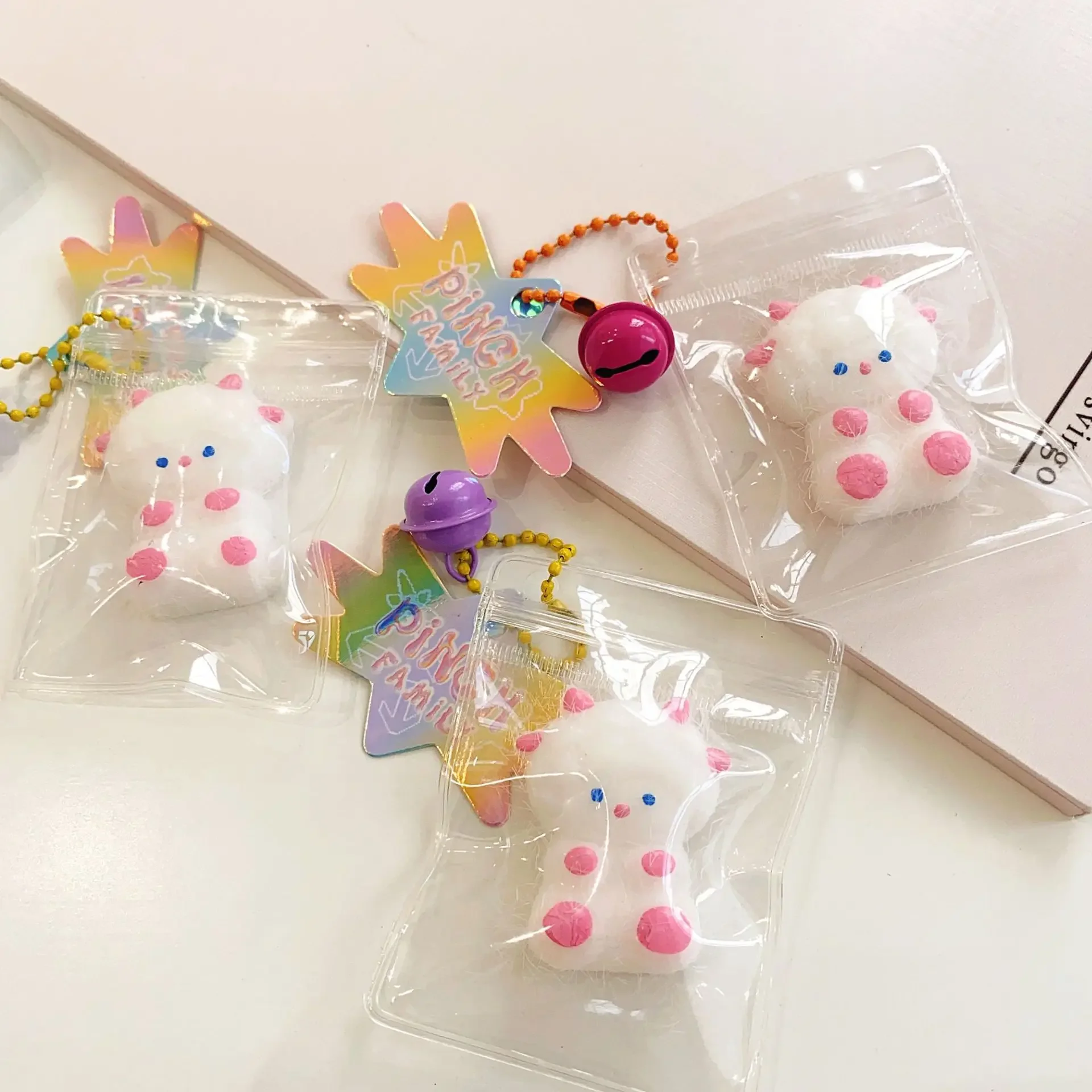 Mini Crystal Cat Claw Pendant Koala stress relief squishy fidget toy mochi antistress adult  Kids Slow Rebound sensory toys 6