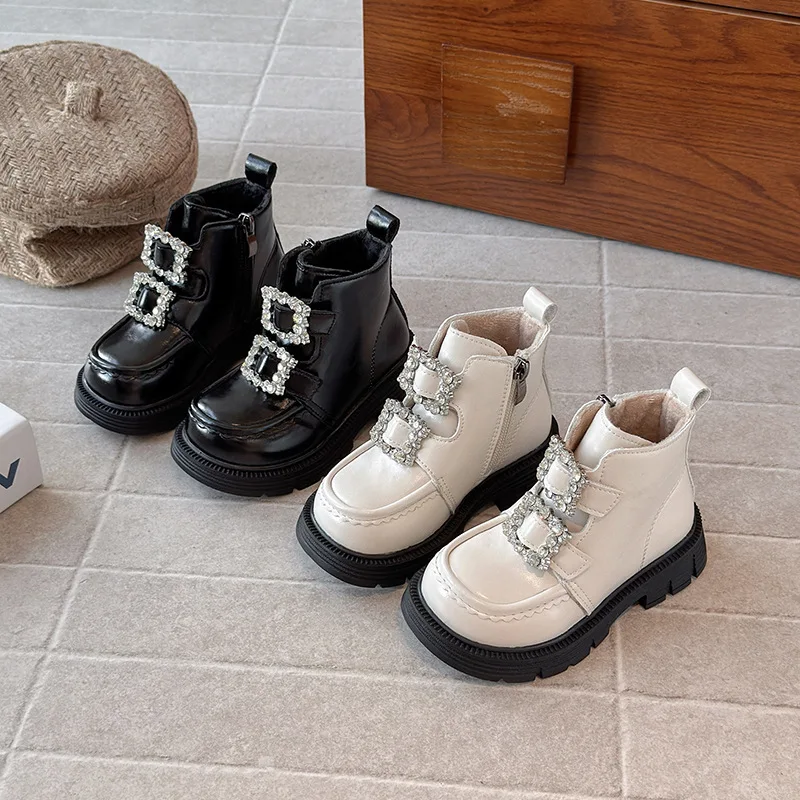 Girls Soft Bottom Anti Slip Boots Kids Fashion Shoes