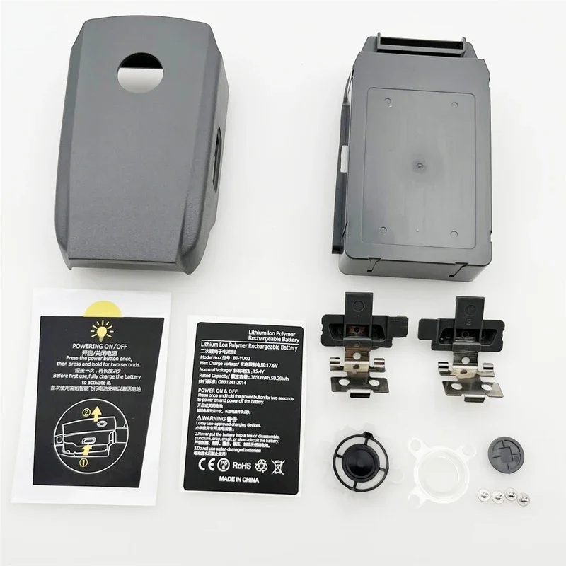 Battery Case Outer Shell for DJI Mavic 2 Pro/Zoom Drone Battery Cover with Sticker Screws and Accessories Replacement Parts