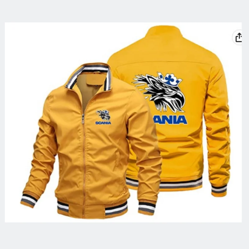 2024 autumn new men's zippered jacket, outdoor sportswear, pocket cardigan, casual, motorcycle riding jacket.