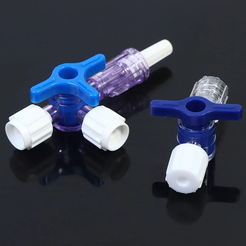 Clinical Hospital Luer Lock Adapter,Plastic Two Way Three Way Stop Cock