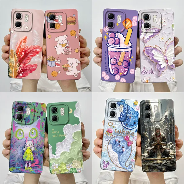 For Infinix Hot 50i Case Hot50i X6531 Soft Silicone Tpu Painted Phone Coque Cartoon Printed Shockproof.jpg