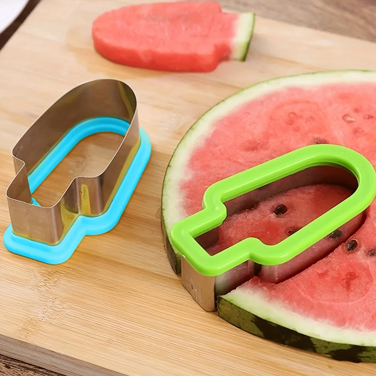 1pc Stainless Steel Watermelon Slicer & Popsicle Mold – Fun and Easy Fruit Cutter for Youngsters,Perfect for Summer Snacks